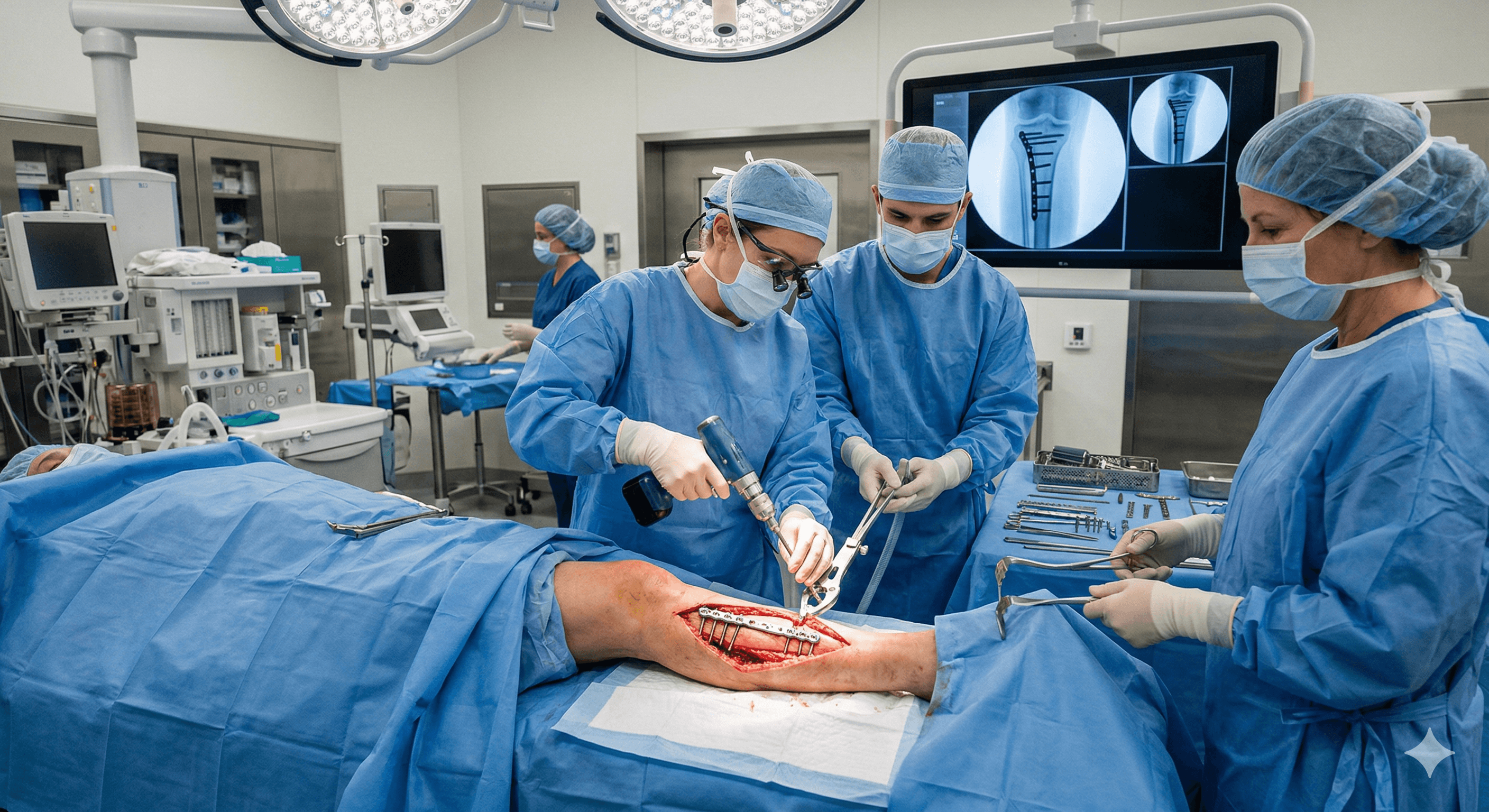 Cirugías para Fracturas reducción y colocación de implantes